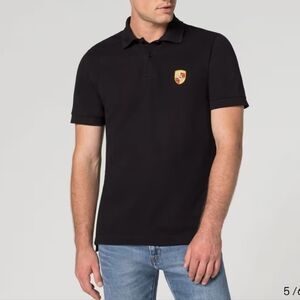 Porsche Crest Polo Shirt Black Size XL